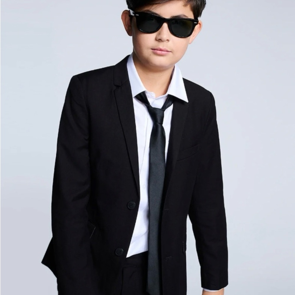 Boys Mod Black Suit size 10